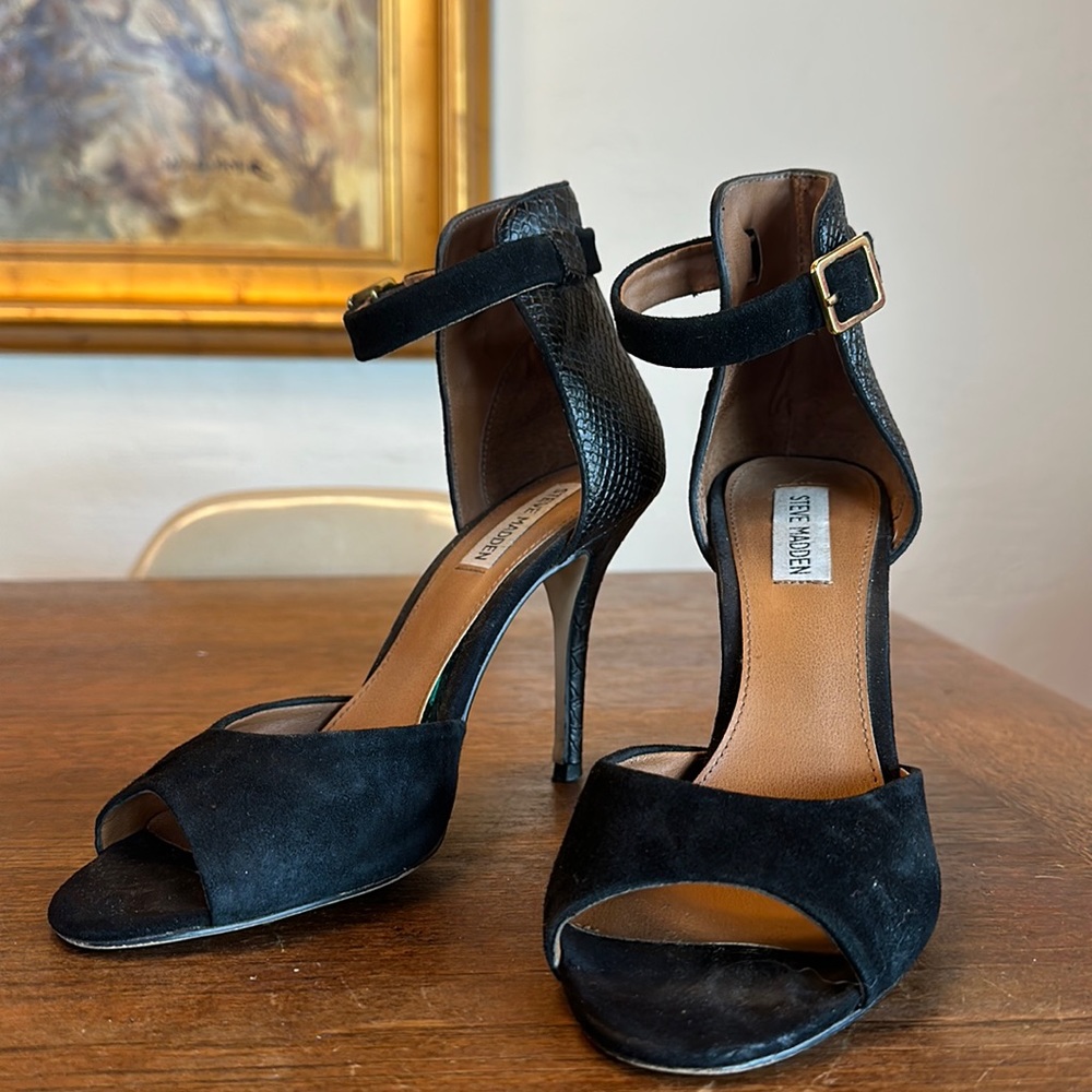 Steve Madden Stepout Black Heels - image 1